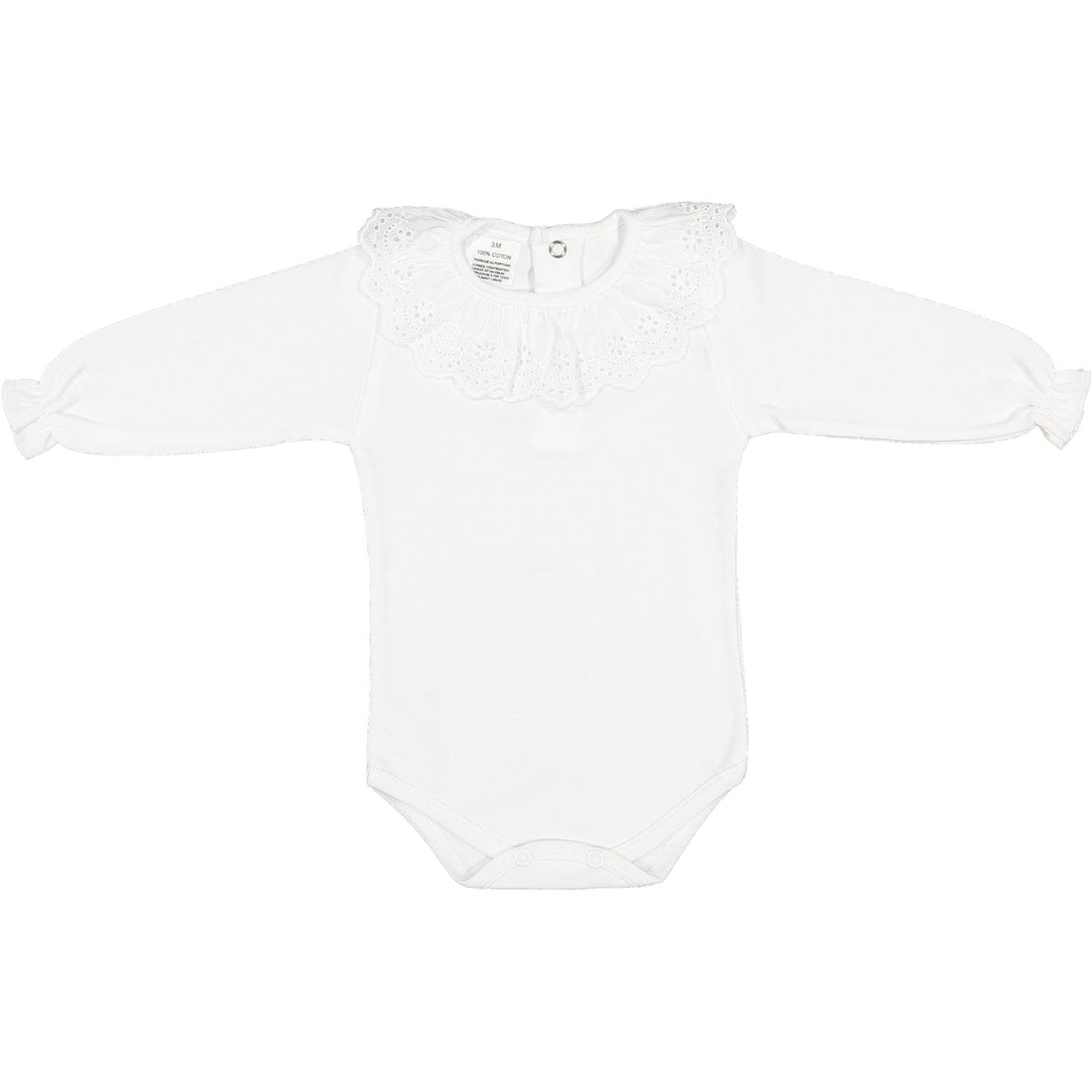 Body Bordado Inglês - Manga Comprida