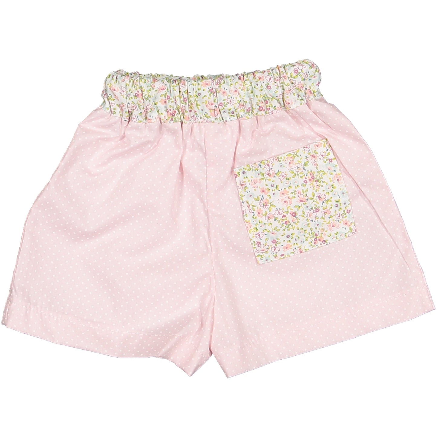 Calções Banho Bebé - Rosa com Flores