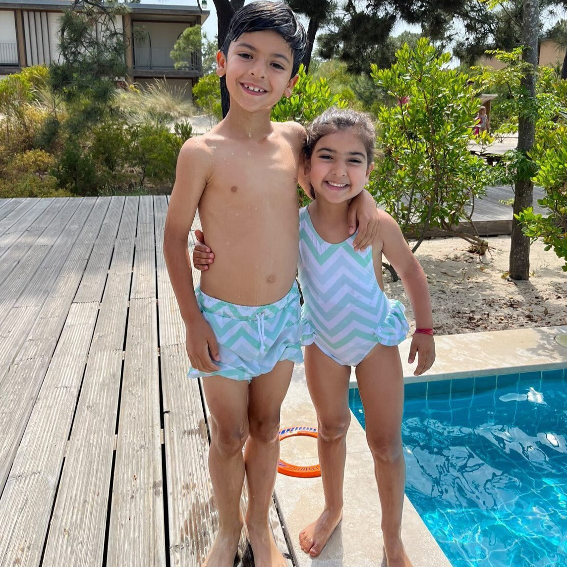 Calções de Banho Verdes - Filho